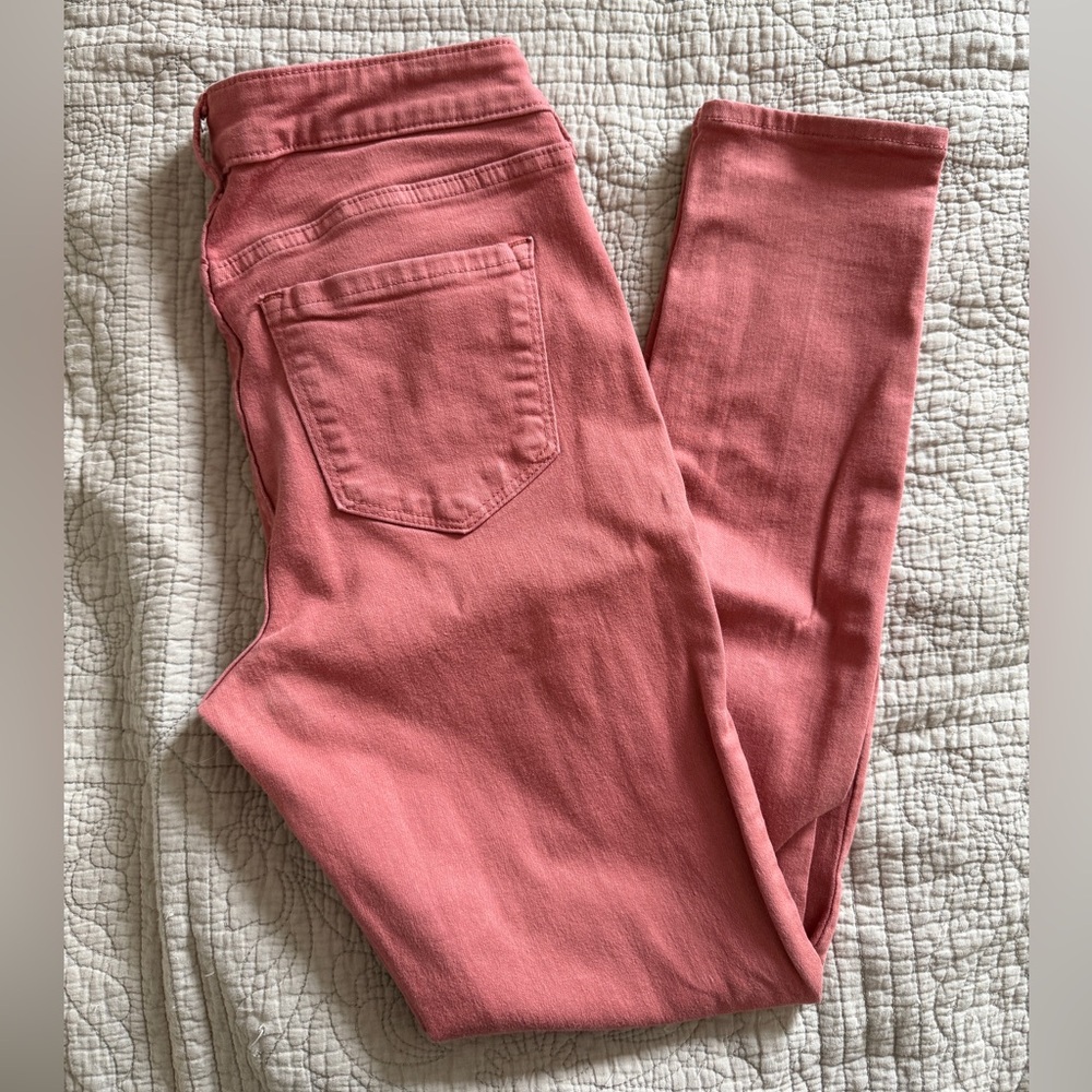 Pink old navy rockstars skinny jeans